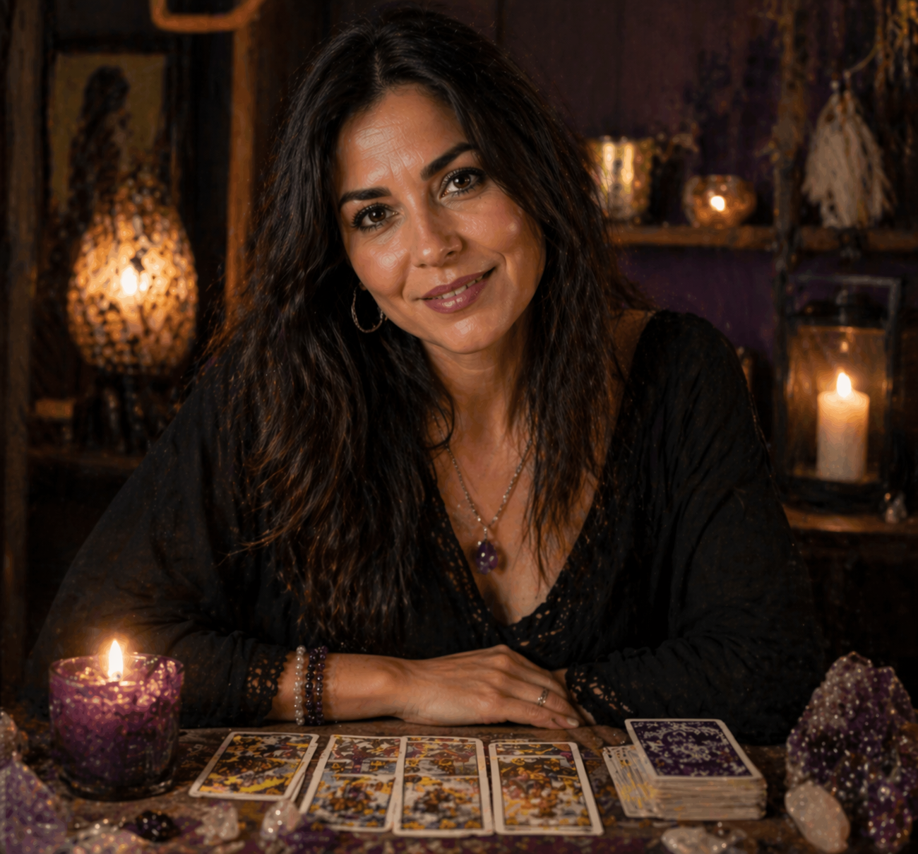 Foto de Clara, tarotista